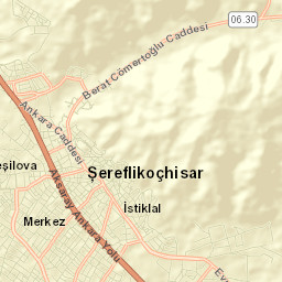 Şereflikoçhisar Street Map