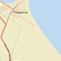 T’ongch’ŏn-ŭp Street Map