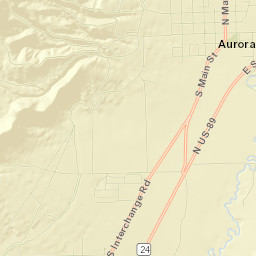 Aurora Street Map