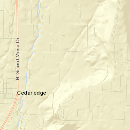 Cedaredge Street Map