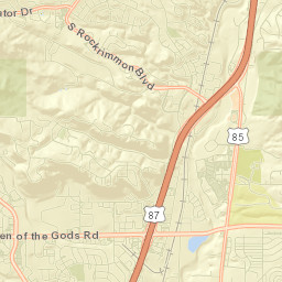 4826-4898 Northpark Drive, Colorado Springs Street Map