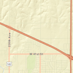Ellis County Street Map