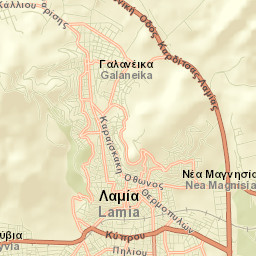 Lamía Street Map