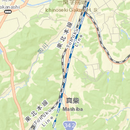 Ichinoseki-shi Street Map