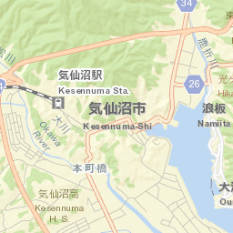 Kesennuma Shi Street Map