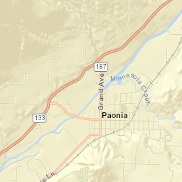 Paonia Street Map
