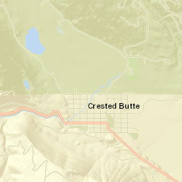 Crested Butte Street Map