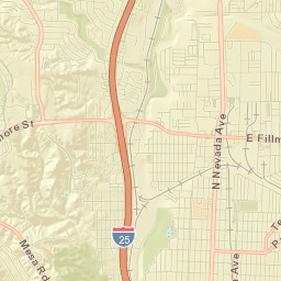 4013 Darby Cir E Colorado Springs CO Street Map