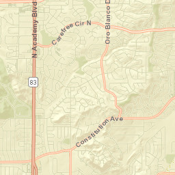 5515 Buckskin Pass Dr N Colorado Springs Street Map