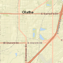 1405 South Fountain Drive, Olathe, KS Street Map
