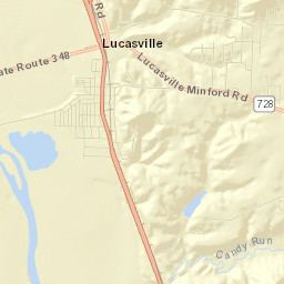 Lucasville Street Map
