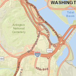 1595-1599 Maine Avenue Southwest, Washington Street Map