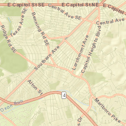 Capitol Heights Street Map