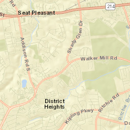 Walker Mill Street Map