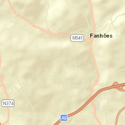 Fanhões Street Map