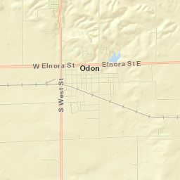 Odon Street Map
