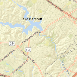 Baileys Crossroads Street Map