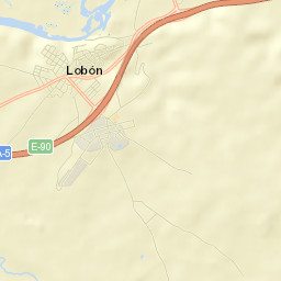 Lobón Street Map