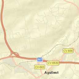 Agullent Street Map
