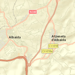 Atzeneta d'Albaida Street Map