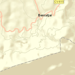 Beniatjar Street Map