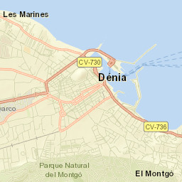Denia Street Map