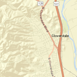 Cloverdale Street Map