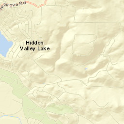 Hidden Valley Lake Street Map