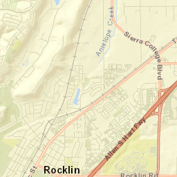Rocklin Street Map