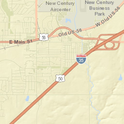 New Century KS Street Map