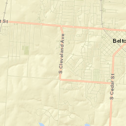 Belton Street Map