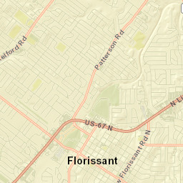 1301-1499 Humes Lane Florissant MO Street Map