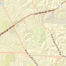 13527-13609 Old Halls Ferry Road Black Jack Street Map