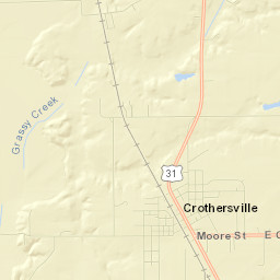 Crothersville Street Map