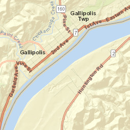 Gallipolis Street Map