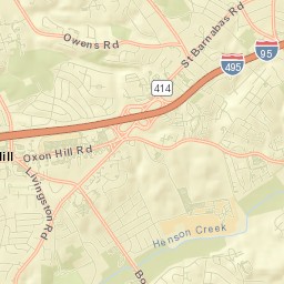 Oxon Hill-Glassmanor Street Map