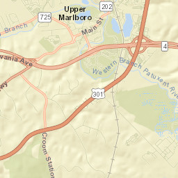Upper Marlboro Street Map