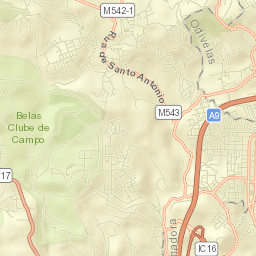 Caneças Street Map