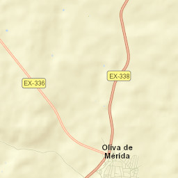 Oliva de Mérida Street Map