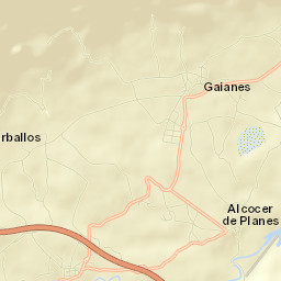 Alcocer de Planes Street Map
