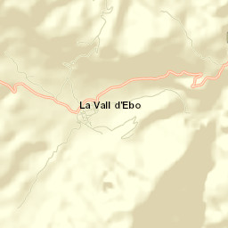 Vall de Ebo Street Map