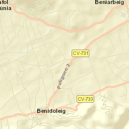 Benidoleig Street Map