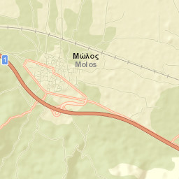 Mólos Street Map