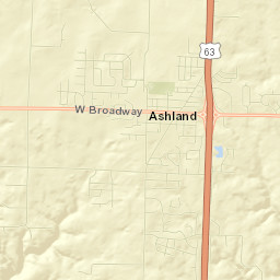 Ashland Street Map