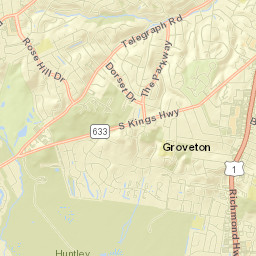 Groveton Street Map