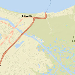 Lewes Street Map