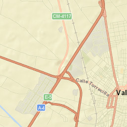Valdepeñas Street Map