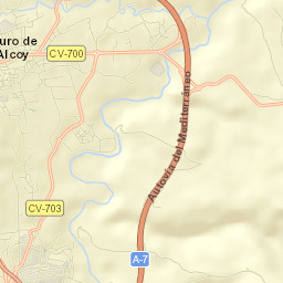 Muro del Alcoy Street Map