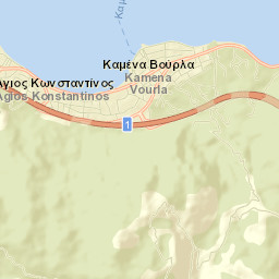 Kaména Voúrla Street Map