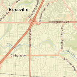 Roseville Street Map